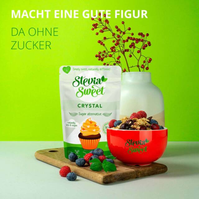 SteviaSweet Crystal Zuckerersatz