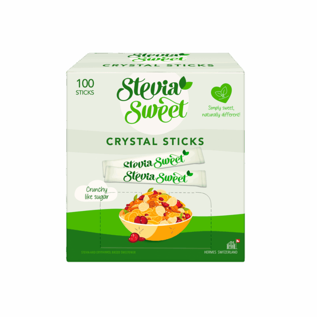 SteviaSweet Crystal Sticks Zuckerersatz
