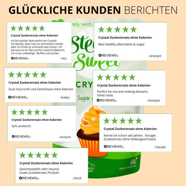 SteviaSweet Crystal Zuckerersatz