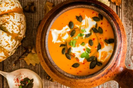 Kürbissuppe mit Assugrin Zuckerersatz