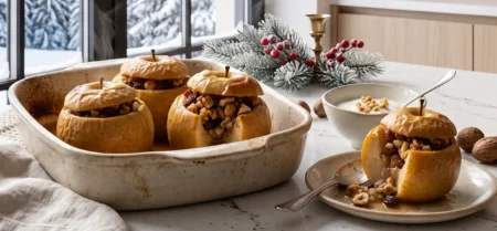 Bratäpfel mit Nuss-Zimt-Füllung ohne zusätzlichen Zucker