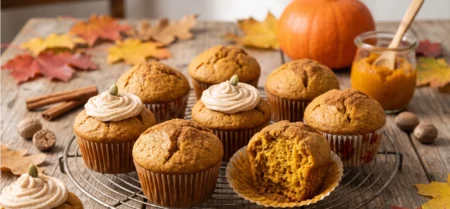 Leckere Kürbis Gewürz Muffins